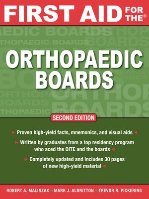 cover image of First Aid for the Orthopaedic Boards
